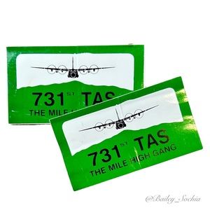 Set of Two Mile High Stickers